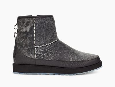 UGG x Ovadia Classic Mini Mens Boots Black - AU 317GD